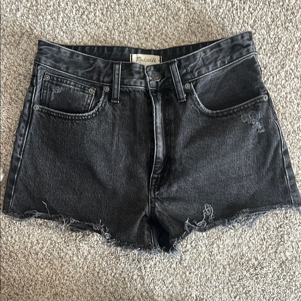 Madewell Women's Black Denim Shorts